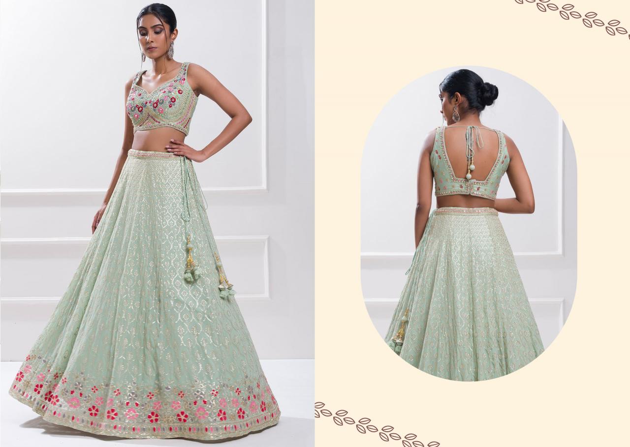 Zeel Clothing Volume 28 Catalog india party wear lehenga