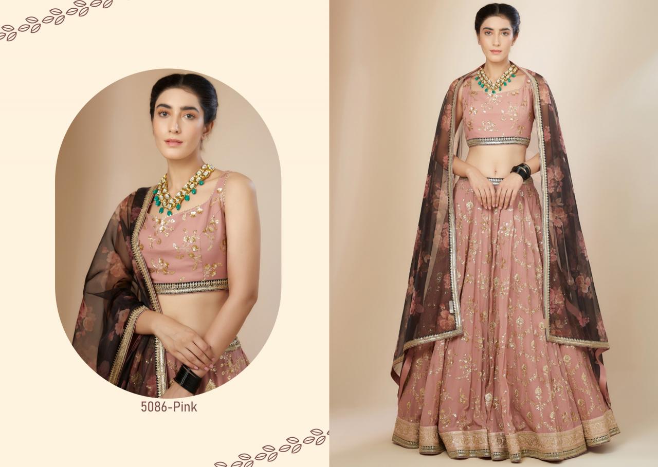 Zeel Clothing Volume 28 Catalog india party wear lehenga