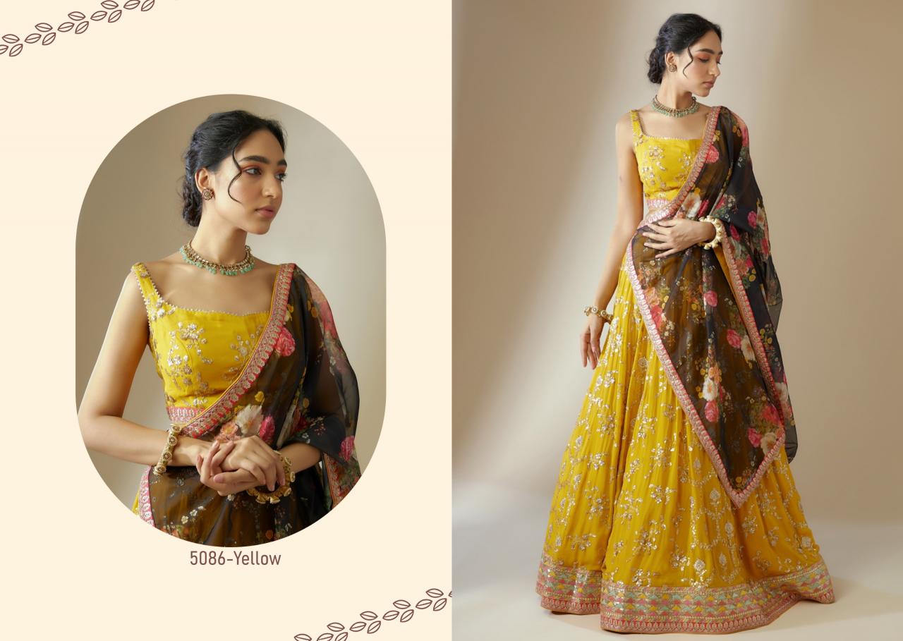 Zeel Clothing Volume 28 Catalog india party wear lehenga