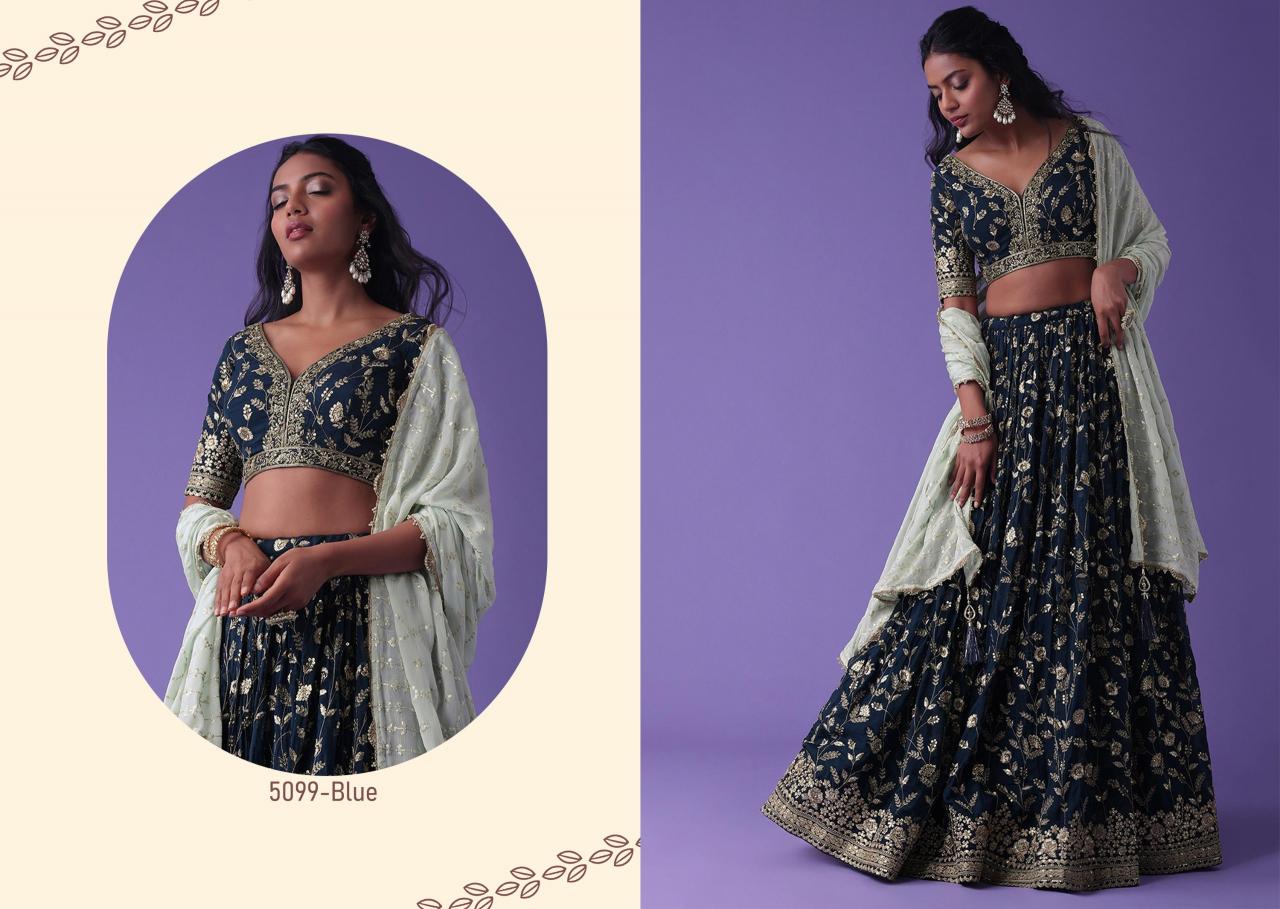 Zeel Clothing Volume 28 Catalog india party wear lehenga