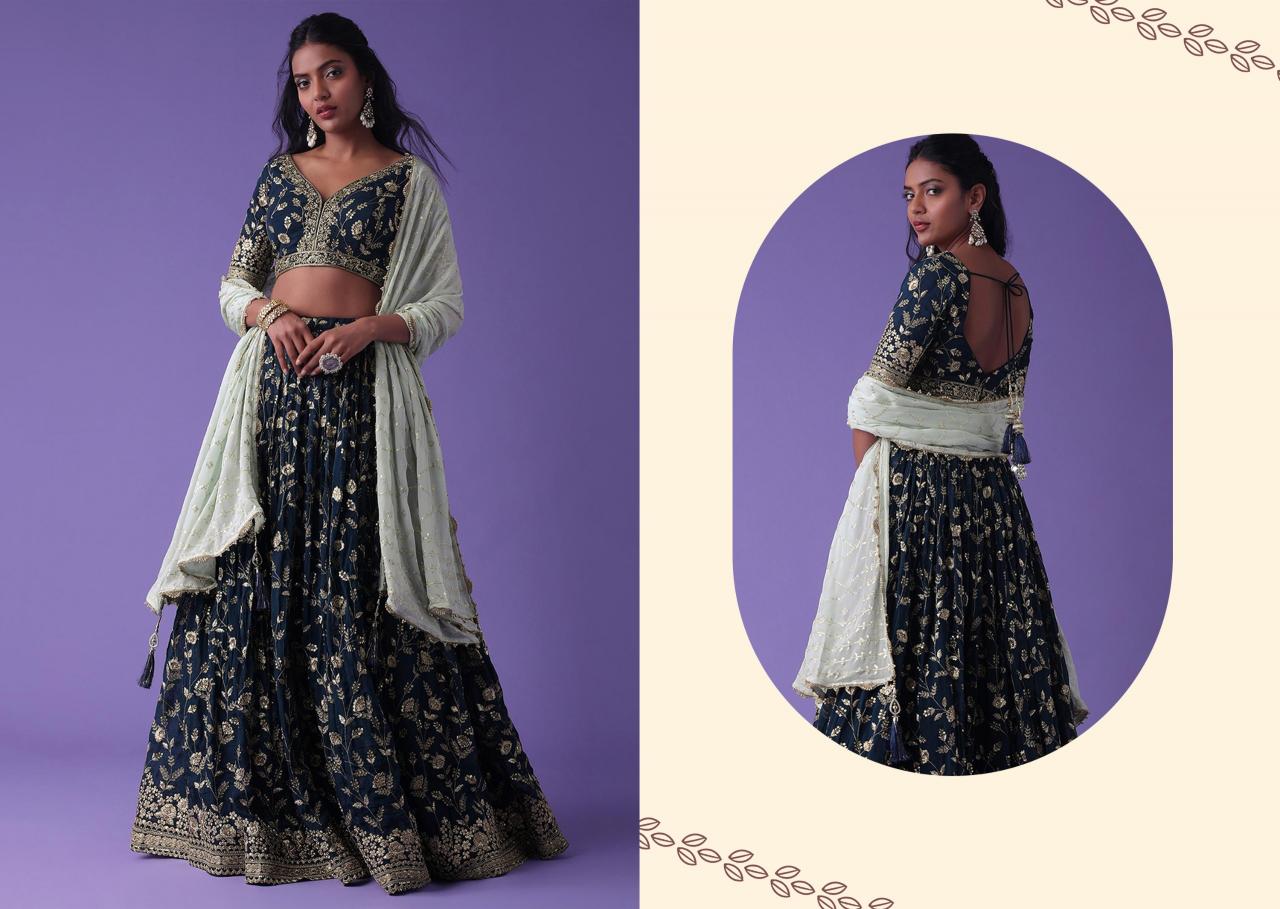Zeel Clothing Volume 28 Catalog india party wear lehenga