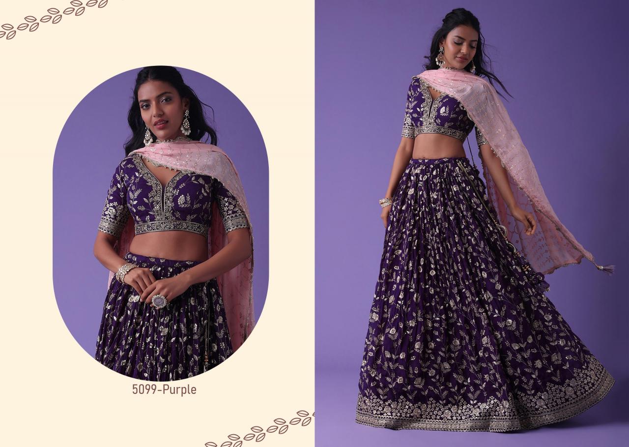 Zeel Clothing Volume 28 Catalog india party wear lehenga