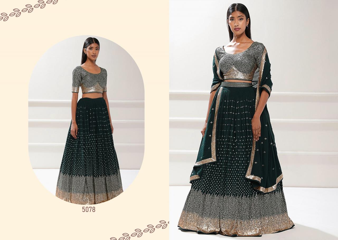 Zeel Clothing Volume 28 Catalog india party wear lehenga