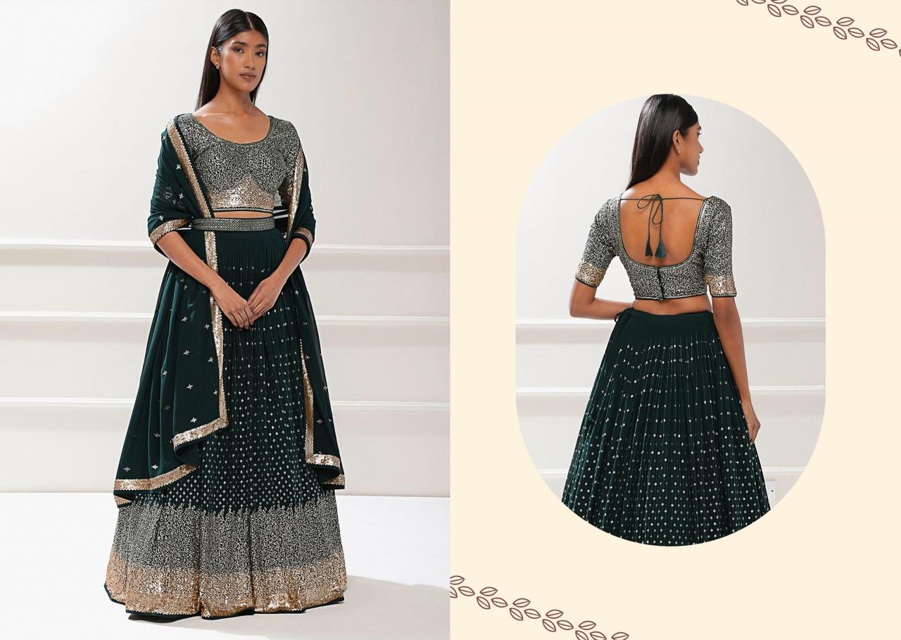 Zeel Clothing Volume 28 Catalog india party wear lehenga