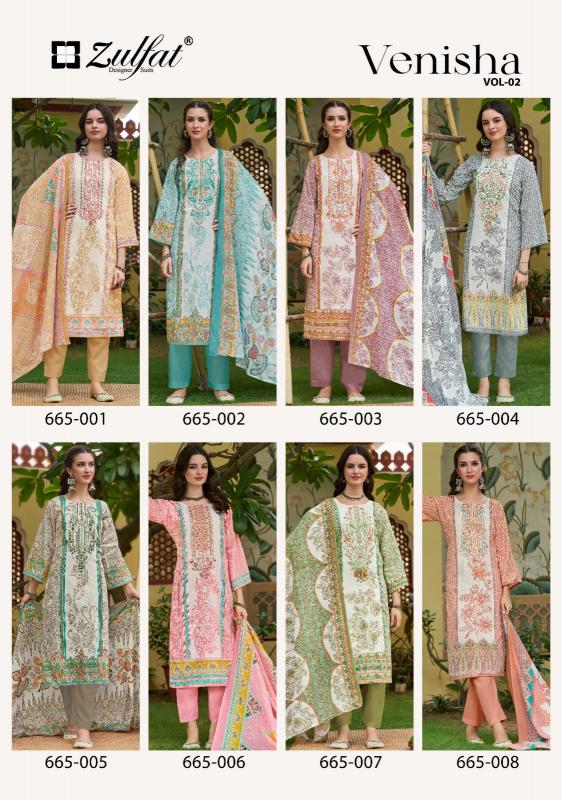 Zulfat Venisha vol 2 catalog ladies wholesale dress material market in hyderabad