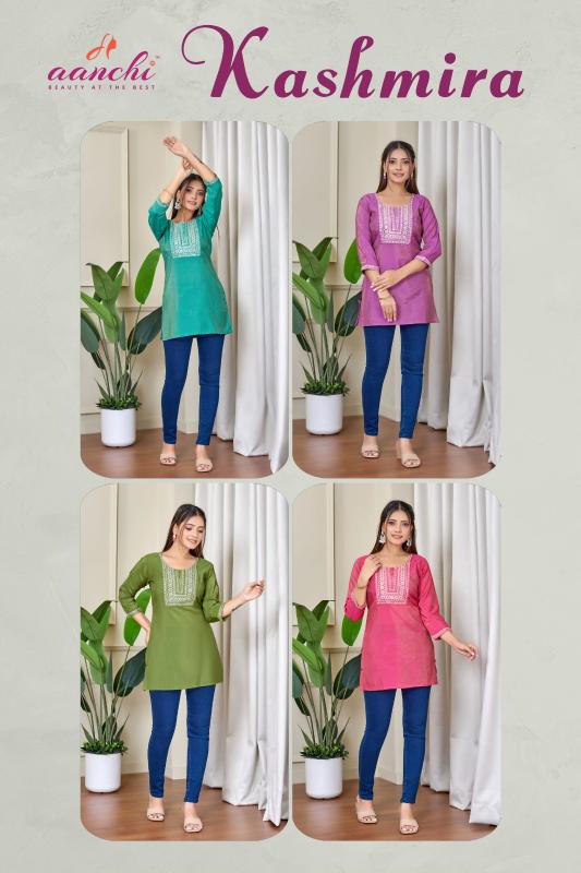 Aanchi Kashmira Catalog indian kurti tunic womens tops