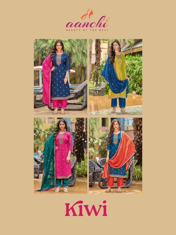Aanchi Kiwi vol 2 catalog party wear kurtis india