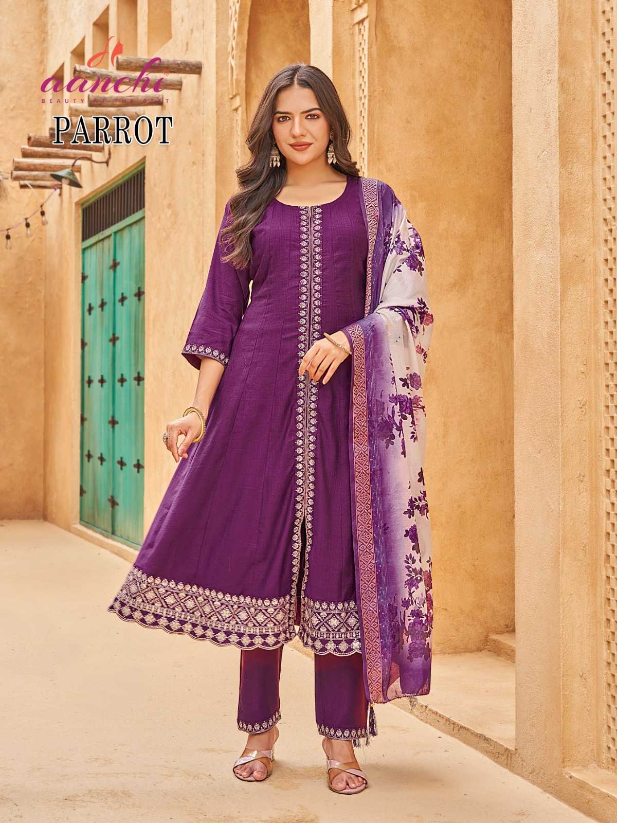 Aanchi Parrot catalog indias kurti