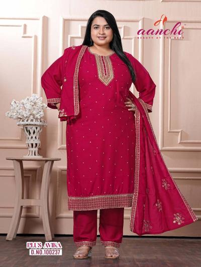 Aanchi Plus Avika catalog trendy indian kurtis