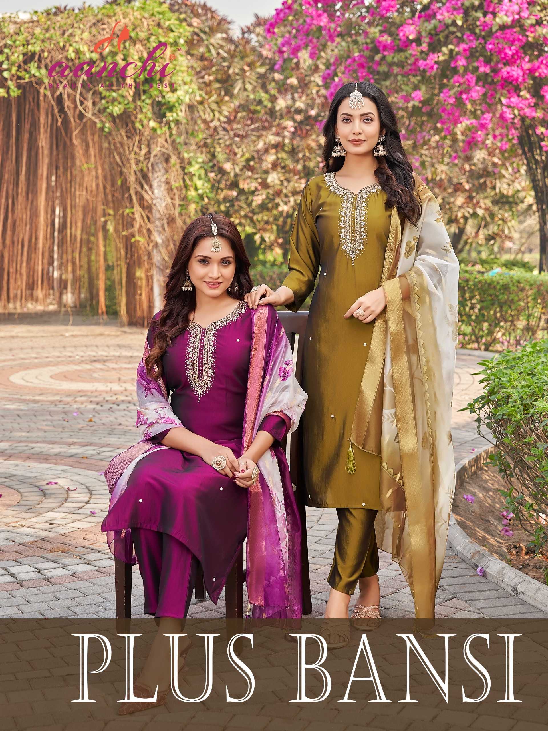 Aanchi Plus Bansi catalog indian designer kurti manufacturers