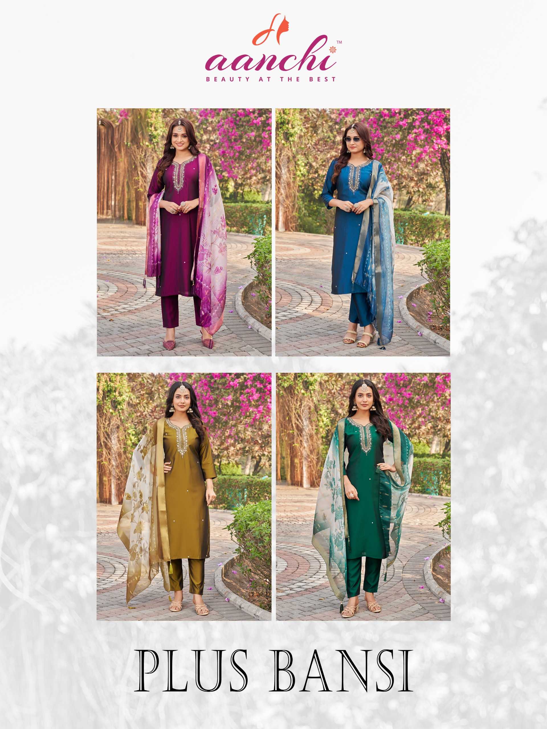 Aanchi Plus Bansi catalog indian designer kurti manufacturers