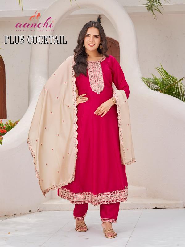 Aanchi Plus Cocktail catalog kurti from india