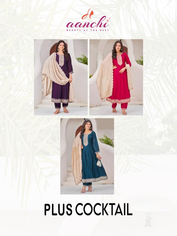 Aanchi Plus Cocktail catalog kurti from india