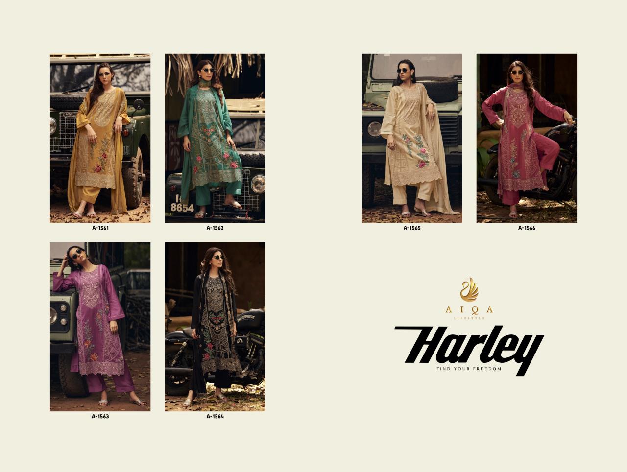 Aiqa Harley catalog bandhej salwar kameez wholesale