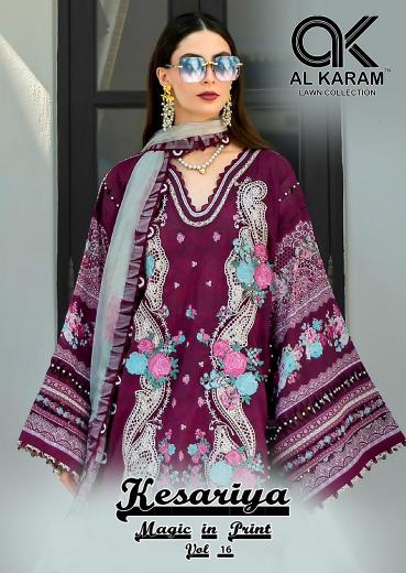 Alkaram Kesariya Vol-16 – Karachi Dress Material - Wholesale Catalog