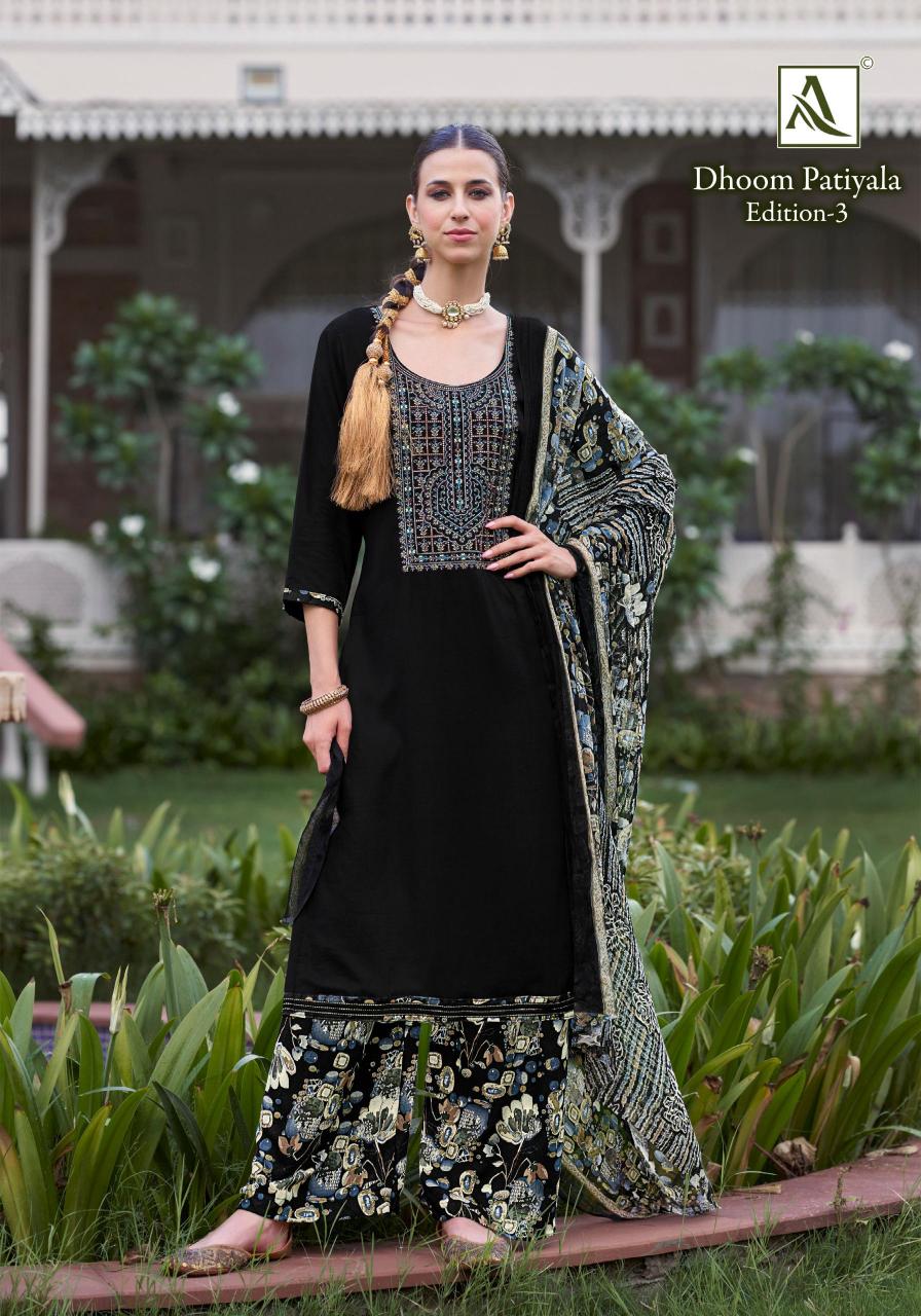 Alok Dhoom Patiyala vol 3 Catalog wholesale dress material distributors