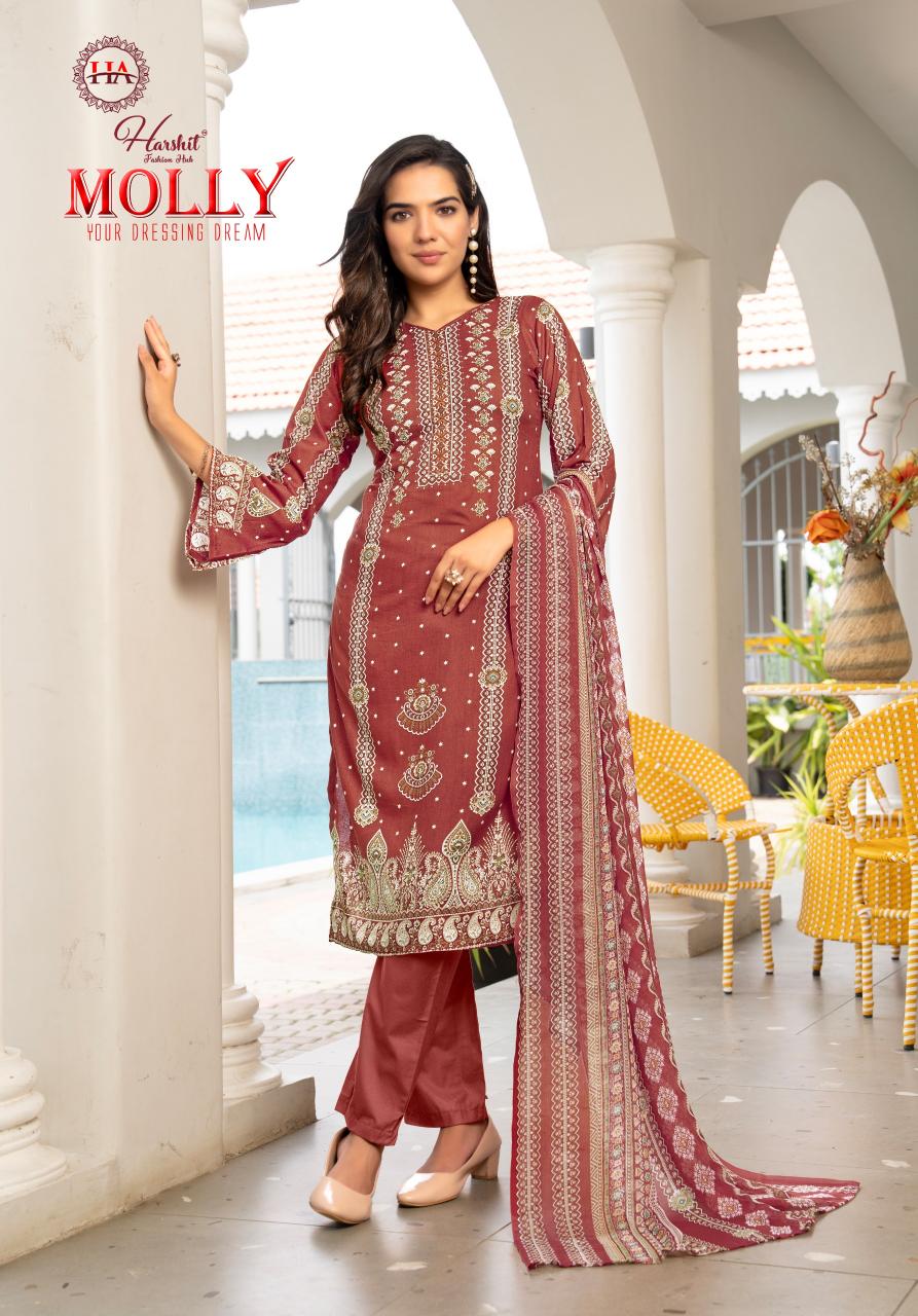 Alok Molly catalog wholesale dress materials with price mumbai