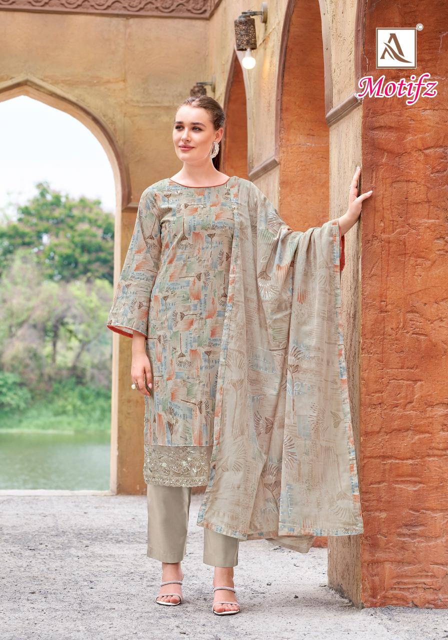 Alok Motifz catalog wholesale dress materials in mumbai online