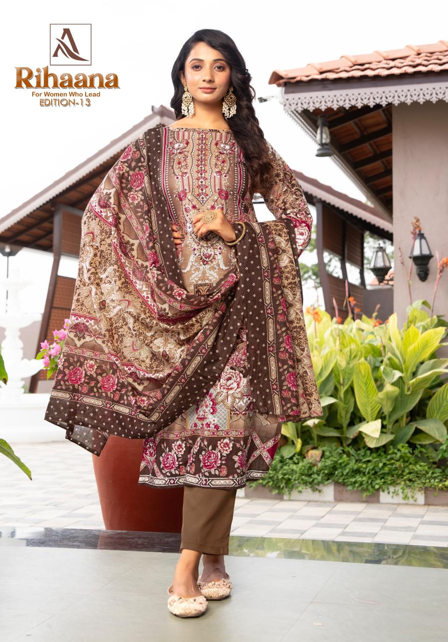 Alok Rihaana Vol 13 catalog dress material wholesale bangalore