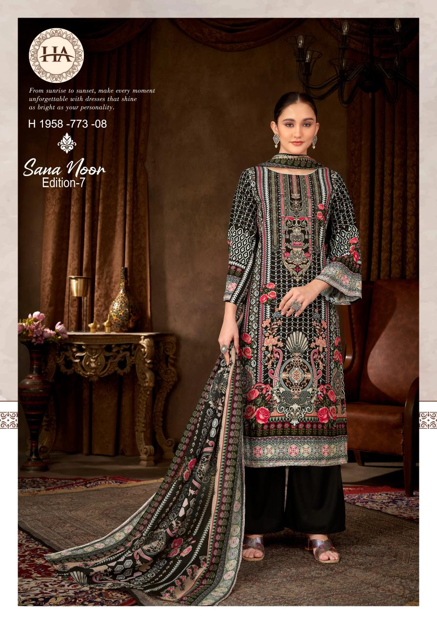 Alok Sana Noor vol 7 catalog wholesale designer dress material in kit