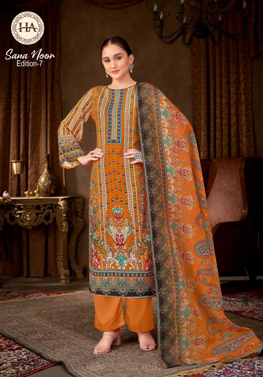 Alok Sana Noor vol 7 catalog wholesale designer dress material in kit