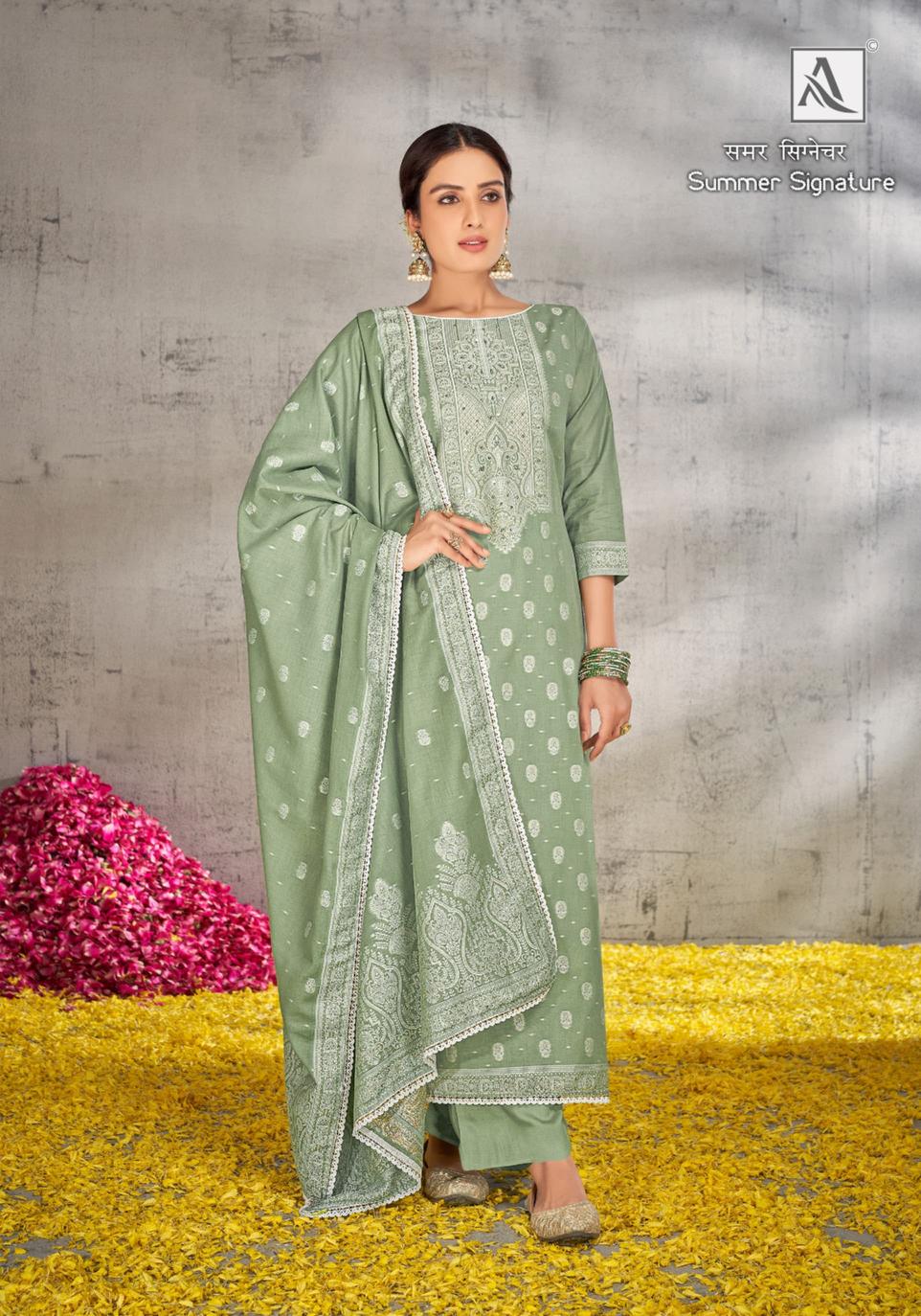 Alok Summer Signature catalog wholesale dress material online surat