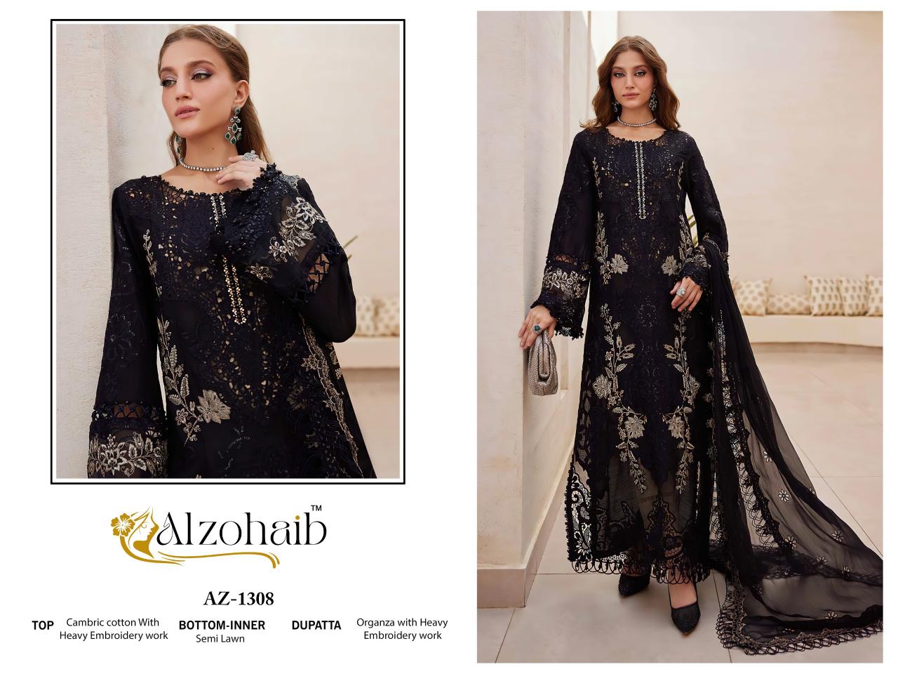 Alzohaib Az Aarzoo Vol 1 catalog pakistani suits wholesalers in surat