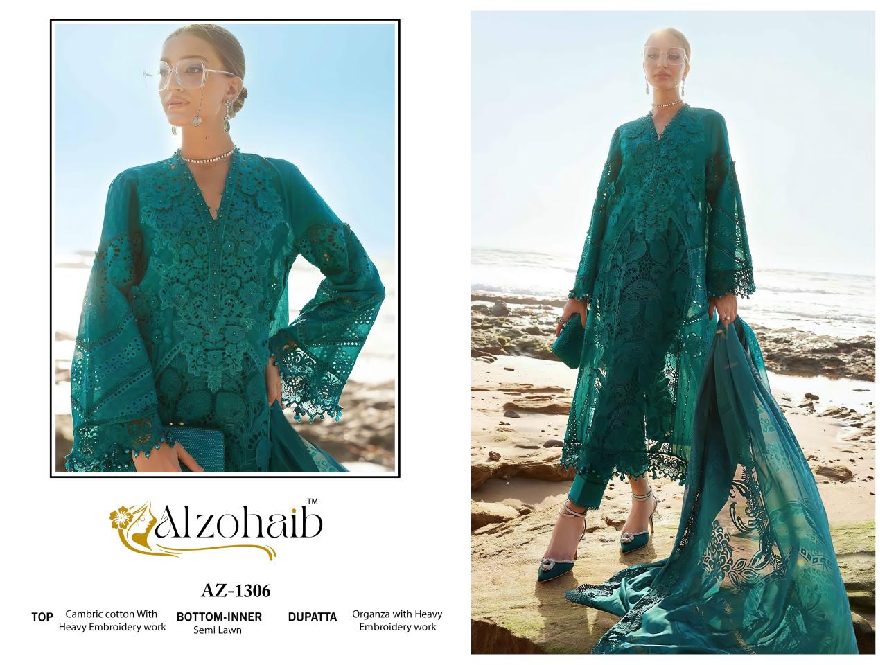 Alzohaib Az Aarzoo Vol 1 catalog pakistani suits wholesalers in surat