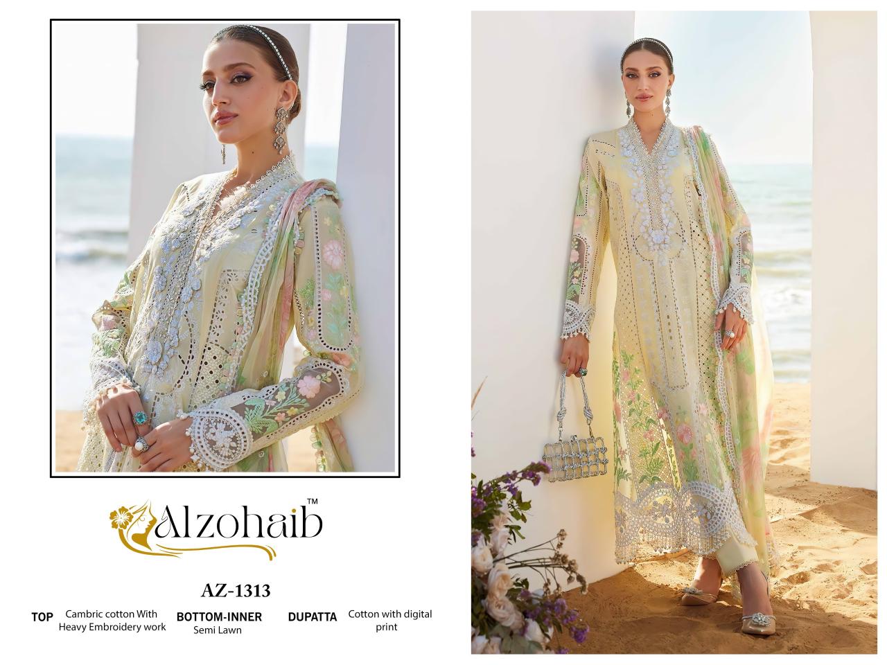 Alzohaib Az Aarzoo Vol 2 catalog wholesaler of pakistani suits in amritsar