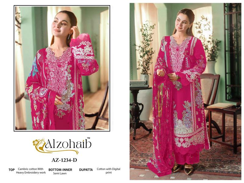 Alzohaib Az Zahra Vol 1 catalog Chiffon Dupatta yellowist pakistani suits wholesaler delhi india