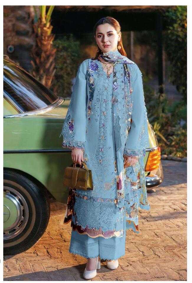 Alzohaib Az Zahra Vol 3 catalog Chiffon Dupatta wholesale pakistani suits dwarka delhi