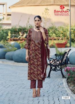 Bandhan Devika Vol-1 – Kurti Pant With Dupatta - Wholesale Catalog