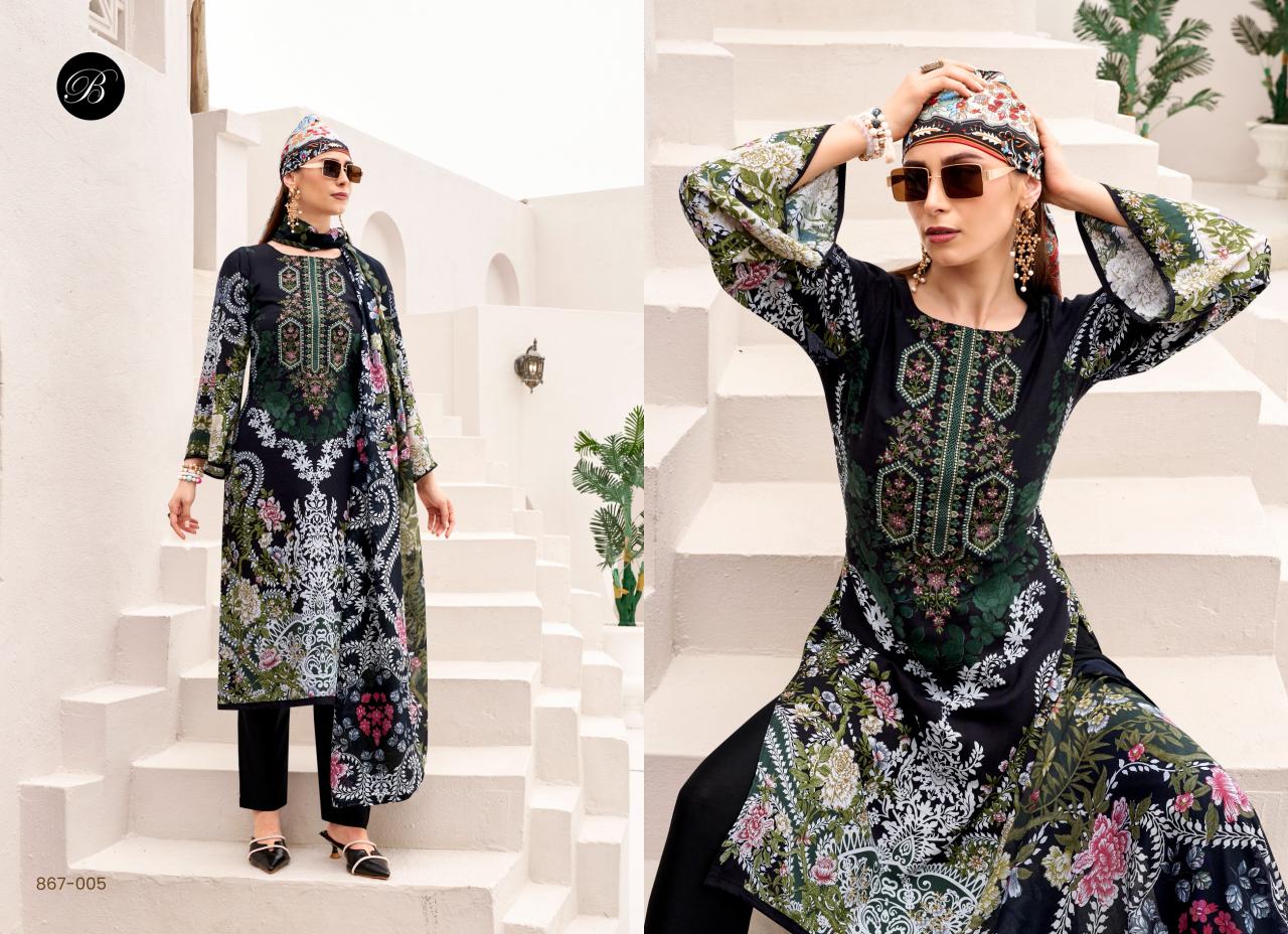 Belliza Riwayat Vol 12 Catalog indian dress materials wholesaler
