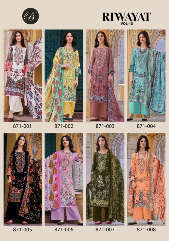 Belliza Riwayat Vol 13 Catalog wholesale dress materials for business