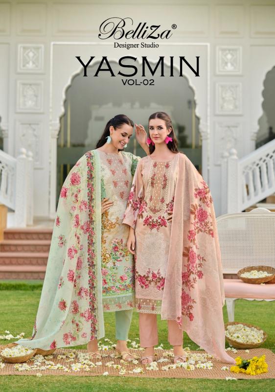 Belliza Yasmin vol 2 catalog wholesale dress material shops in tirupur