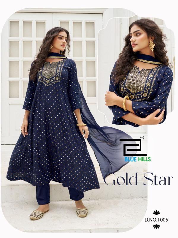 Blue Hills Gold Star catalog kurti online shopping india