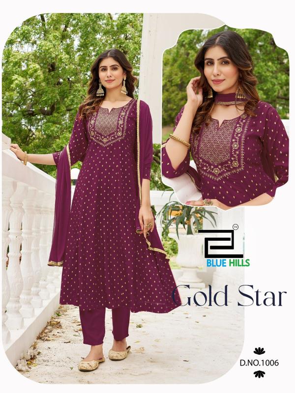 Blue Hills Gold Star catalog kurti online shopping india