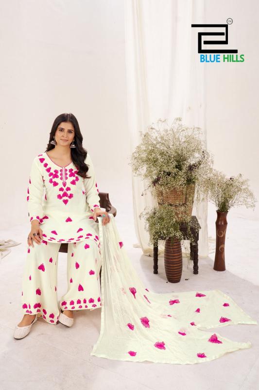 Blue Hills Pink Lotus catalog satin kurtis online india