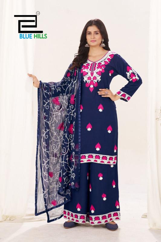 Blue Hills Pink Lotus catalog satin kurtis online india