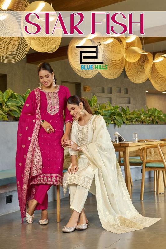 Blue Hills Star Fish catalog kurtis collections india