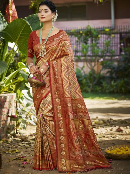 Bunawat Chaturi Silk catalog aura sarees manufacturers in surat