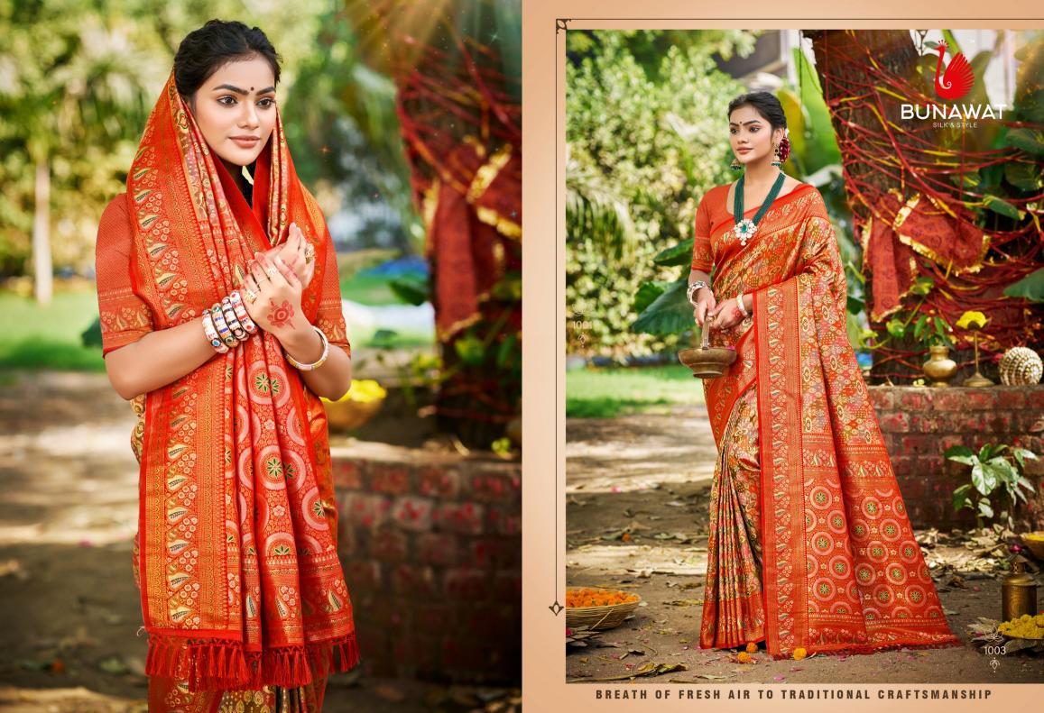BUNAWAT - Chaturi Silk VOL-02  Dharmavaram Silk Woven Work Traditional Saree
