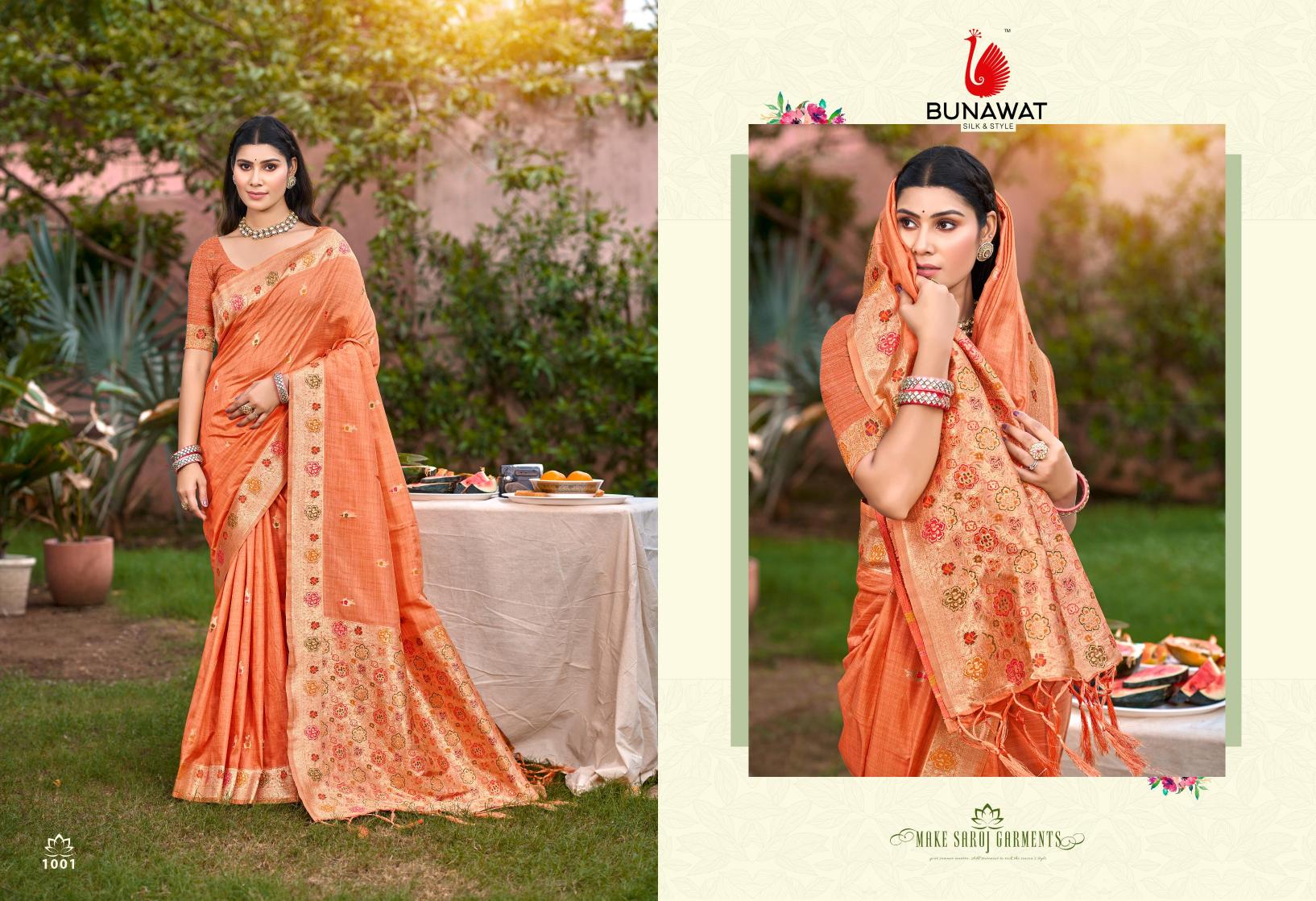 BUNAWAT - Sobha Havy Assam Silk saree With Meena