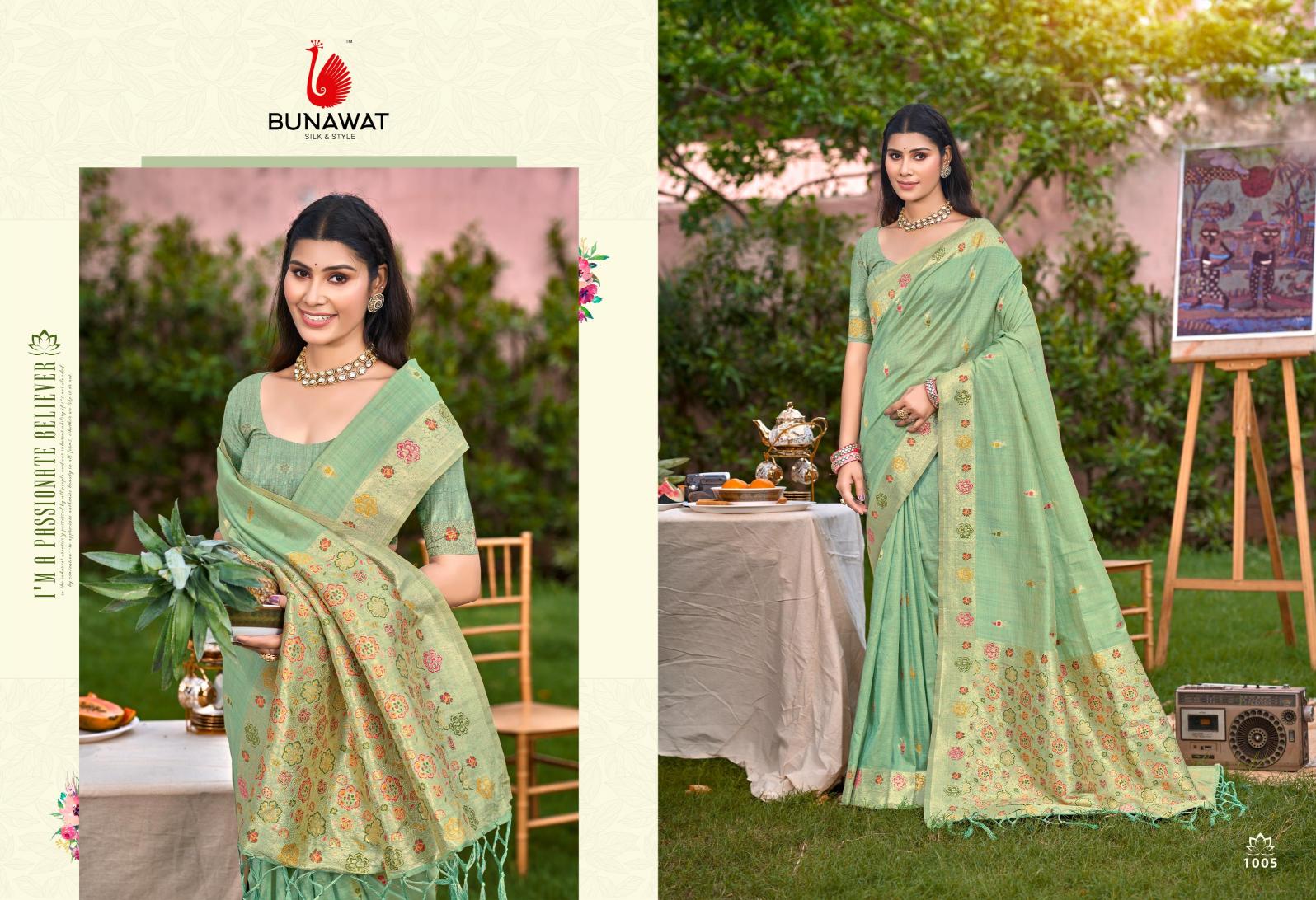 BUNAWAT - Sobha Havy Assam Silk saree With Meena
