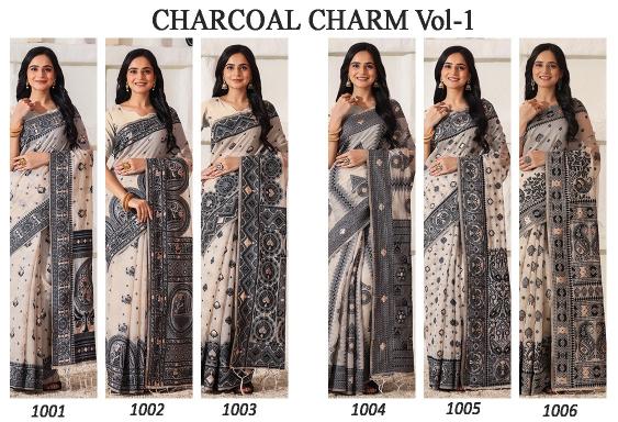 Dazira Charcoal charm catalog get sarees in surat