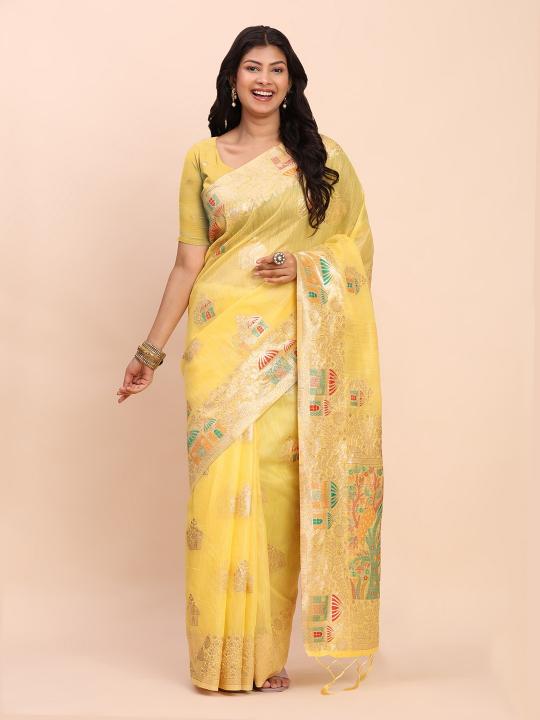 Dazira Linen Stori catalog surat retail saree market