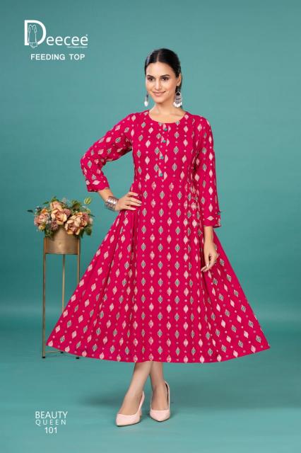 Deecee Beauty Queen catalog feeding kurtis online india