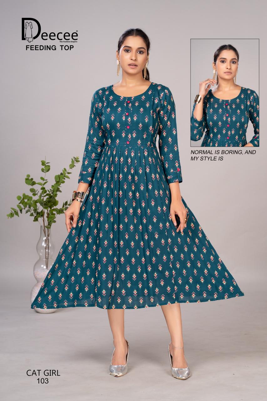 Deecee Cat Girl catalog feeding kurtis online india