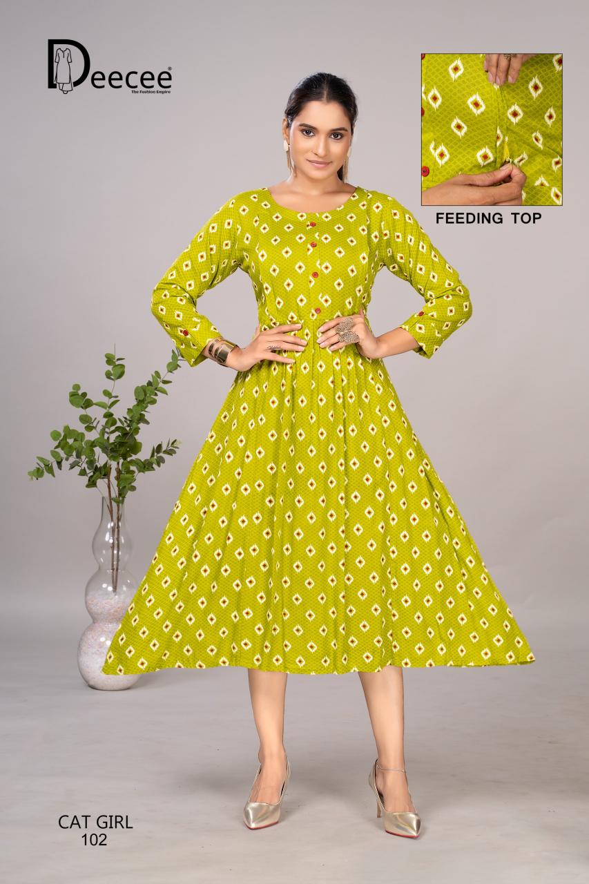 Deecee Cat Girl catalog feeding kurtis online india