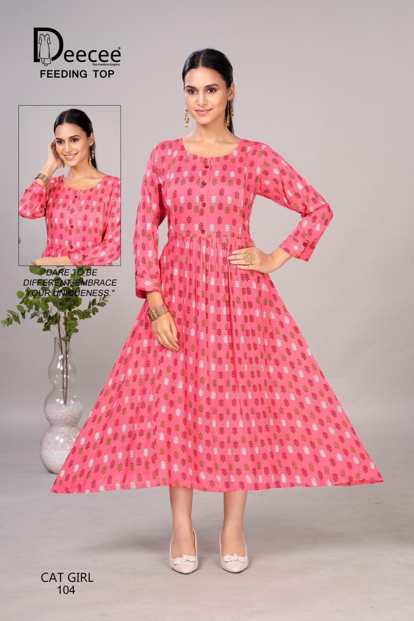 Deecee Cat Girl catalog feeding kurtis online india